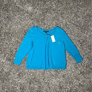 Express Open Button Front Cardigan